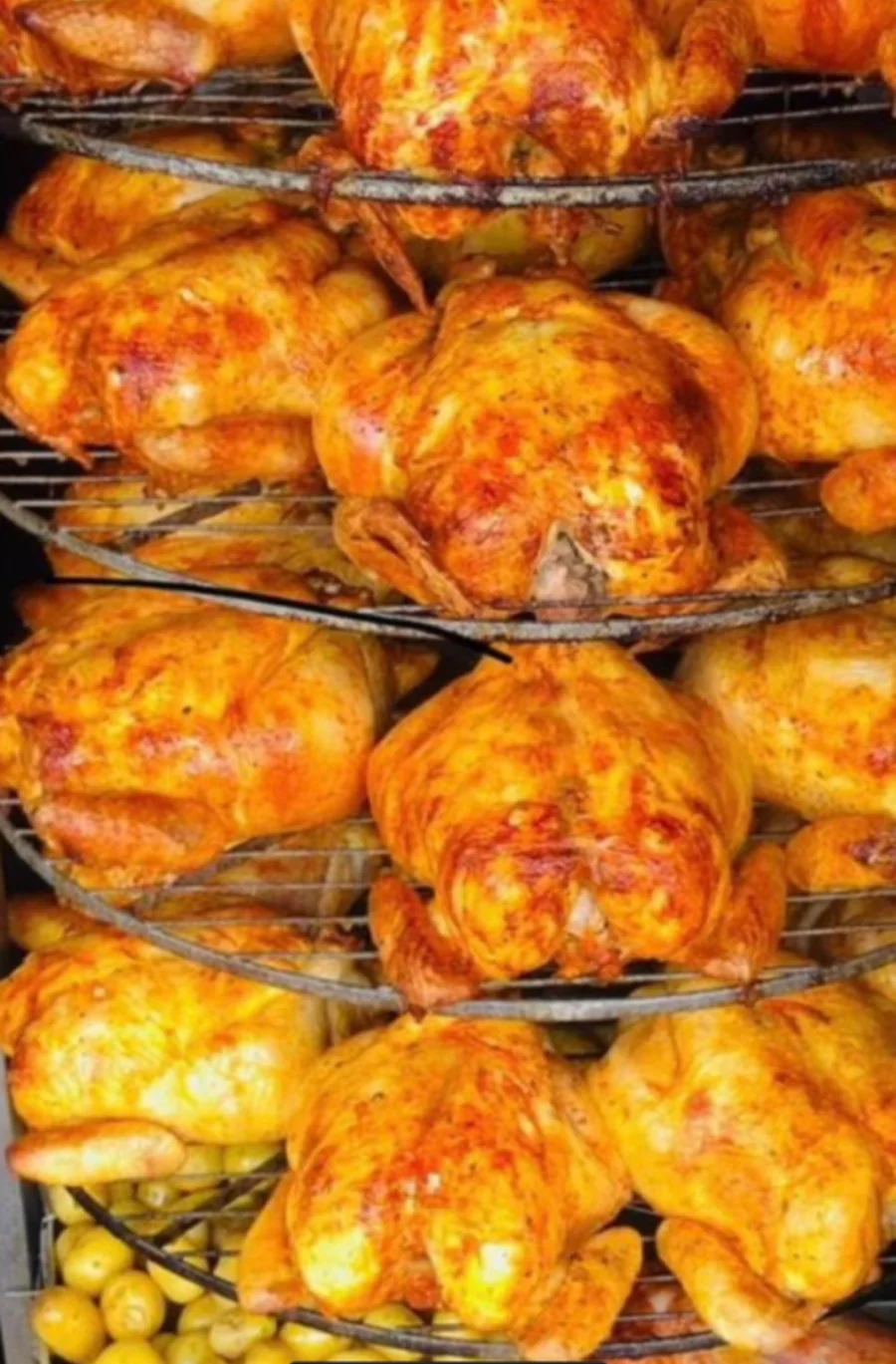 Frango recheado assado